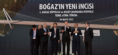 YAVUZ SULTAN SELIM BRIDGE SOD-TURNING CEREMONY